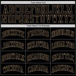 Personalized Black Gold Throwback Basketball Jersey for Men and Women Personalized Black Black-Old Gold Throwback Basketball