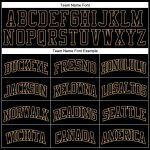 Personalized Throwback Basketball Jersey Black and Old Gold - Custom #3 Jersey Personalized Black Black-Old Gold Throwback