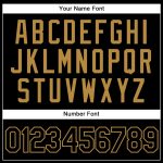 Personalized Black Gold Throwback Basketball Jersey for Men and Women Personalized Black Black-Old Gold Throwback Basketball