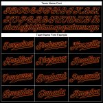 Custom Black-Orange Baseball Jersey with Personalized Name and Number - Authentic Team Gear Personalized Black Black-Orange