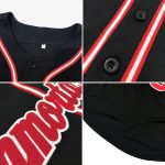 Custom Black-Orange Baseball Jersey with Personalized Name and Number - Authentic Team Gear Personalized Black Black-Orange