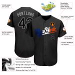 Custom Name and Number Personalized Black and Orange Split Fashion Baseball Jersey - Authentic Team Apparel Personalized