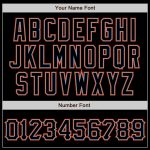 Personalized Black Orange Baseball Jersey for Men - Customizable Sports Apparel Personalized Black Black-Orange Baseball