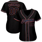 Personalized Black Orange Baseball Jersey for Men - Customizable Sports Apparel Personalized Black Black-Orange Baseball