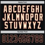Custom Name & Number Personalized Black Orange-Cream Hockey Jersey - Team Jersey Personalized Black Black Orange-Cream Hockey