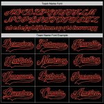 Personalized Black-Orange Hockey Jersey for Adults - Customizable Team Gear Personalized Black Black-Orange Hockey Jersey