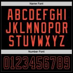 Personalized Black-Orange Hockey Jersey for Adults - Customizable Team Gear Personalized Black Black-Orange Hockey Jersey