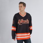 Personalized Black and Orange Hockey Jersey for Men and Women - Custom Team Apparel Personalized Black Black-Orange Hockey