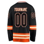 Personalized Black and Orange Hockey Jersey for Men and Women - Custom Team Apparel Personalized Black Black-Orange Hockey