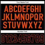 Personalized Black-Orange Mesh Football Jersey - Authentic Custom Jersey Personalized Black Black-Orange Mesh Authentic Football