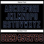 Custom Name and Number Personalized Black-Orange Mesh Football Jersey - Authentic Team Jersey Personalized Black Black-Orange