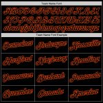 Personalized Performance T-Shirt Black and Orange for Men and Women Personalized Black Black-Orange Performance T-Shirt