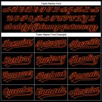Personalized Black and Orange Performance Vapor Golf Polo Shirt for Men Personalized Black Black-Orange Performance Vapor