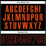 Personalized Custom Name & Number Black-Orange Vapor Golf Polo Shirt - Performance Team Apparel Personalized Black Black-Orange