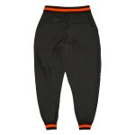 Personalized Black and Orange Sports Pants for Men and Women, Custom Athletic Bottoms Personalized Black Black-Orange Sports