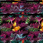 Custom Name and Number Tropical Palm Leaves Baseball Jersey - Personalized 3D Black and Pink Design Personalized Black Black-Pink