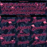 Custom Name and Number Black-Pink Flamingo 3D Pattern Performance T-Shirt - Personalized Long Sleeve Shirt Personalized Black