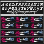 Personalized Black Pink Split Fashion Baseball Jersey for Men and Women Personalized Black Black-Pink Split Fashion Baseball