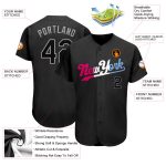 Personalized Black Pink Split Fashion Baseball Jersey for Men and Women Personalized Black Black-Pink Split Fashion Baseball