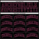 Personalized Black Pink Throwback Basketball Jersey for Men and Women Personalized Black Black-Pink Throwback Basketball