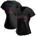 Personalized Black and Blue Baseball Jersey for Men and Women - Custom Sports Apparel Personalized Black Black-Powder Blue