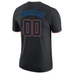 Personalized Performance T-Shirt in Black and Powder Blue for Men and Women Personalized Black Black-Powder Blue Performance