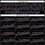 Personalized Black Blue Throwback Rib-Knit Baseball Jersey Shirt Personalized Black Black-Powder Blue Throwback Rib-Knit