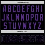 Custom Name and Number Baseball Jersey - Black Purple Skull Design, Personalized Authentic Fashion Jersey Personalized Black