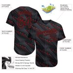 Personalized Black and Red 3D Baseball Jersey for Men and Women Personalized Black Black-Red 3D Baseball Jersey