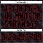 Custom Name and Number Personalized 3D Pattern Black-Red Authentic Baseball Jersey Personalized Black Black-Red 3D Pattern