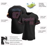 Personalized Authentic Black-Red Baseball Jersey for Men and Women Personalized Black Black-Red Authentic Baseball Jersey