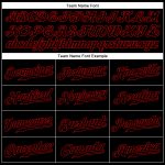 Custom Name Number Personalized Black-Red Authentic Baseball Jersey Sleeveless Team Gear Personalized Black Black-Red Authentic