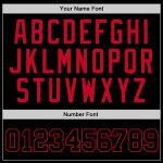 Custom Black-Red Basketball Jersey with Personalized Name & Number - Authentic Throwback Style Personalized Black Black-Red