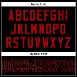 Personalized Black Red Mesh Football Jersey - Custom Sports Apparel for Fans Personalized Black Black-Red Mesh Football Jersey