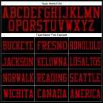 Personalized Black Red Mesh Football Jersey - Custom Sports Apparel for Fans Personalized Black Black-Red Mesh Football Jersey