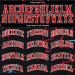 Personalized Black Red Basketball Jersey Sublimation Suit Round Neck Personalized Black Black-Red Round Neck Sublimation