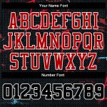 Personalized Black Red Basketball Jersey Sublimation Suit Round Neck Personalized Black Black-Red Round Neck Sublimation