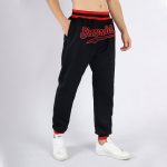 Custom Team Sports Pants with Name and Number - Black Red Personalized Athletic Pants Personalized Black Black-Red Sports