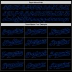 Custom Black-Royal Baseball Jersey with Personalized Name and Number Personalized Black Black-Royal Baseball Jersey