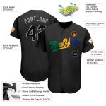Personalized Black and Royal Split Fashion Baseball Jersey for Men and Women Personalized Black Black-Royal Split Fashion