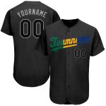 Personalized Black and Royal Split Fashion Baseball Jersey for Men and Women Personalized Black Black-Royal Split Fashion