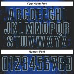 Personalized Black-Royal Sublimation Soccer Jersey for Custom Teams and Players Personalized Black Black-Royal Sublimation
