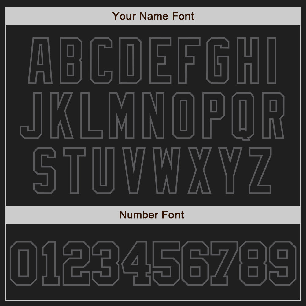 Personalized Black Black-Steel Gray Two-Button Unisex Softball Jersey Team Custom Name and Number Custom Name and Number Personalized Black Steel Gray Unisex Softball Jersey - Two-Button Design Personalized Black Black-Steel - Image 5