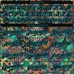 Personalized Black Teal 3D Mandalas Baseball Jersey for Unique Style Personalized Black Black-Teal 3D Mandalas Baseball Jersey