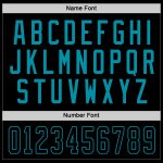 Personalized Black Teal Hockey Jersey Custom Team Apparel for Fans Personalized Black Black-Teal Hockey Jersey