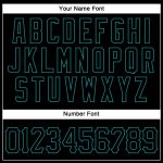 Personalized Black Teal Sleeveless Baseball Jersey for Men and Women Personalized Black Black-Teal Sleeveless Baseball Jersey