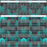 Personalized Black and Teal Soccer Jersey Uniform for Kids and Adults Personalized Black Black-Teal Sublimation Soccer Uniform