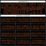 Personalized Texas Orange Football Jersey with Custom Name and Number - Authentic Mesh Black Design Personalized Black Black-Texas