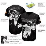 Personalized Black and White 3D Astronaut Baseball Jersey for Men and Women Personalized Black Black-White 3D Astronaut Baseball