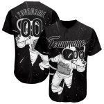 Custom Astronaut Baseball Jersey with 3D Black-White Pattern - Personalized Name & Number - Unique Team Apparel Personalized